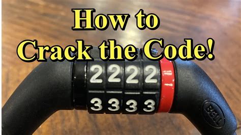 forgot bike lock code.